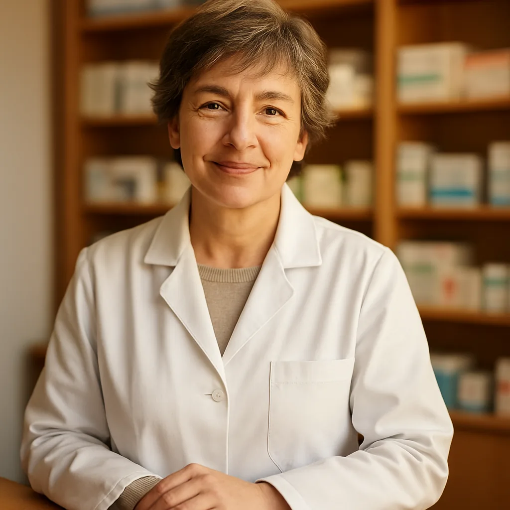 Portrait de Geneviève Hyllaire-Prat, pharmacienne titulaire